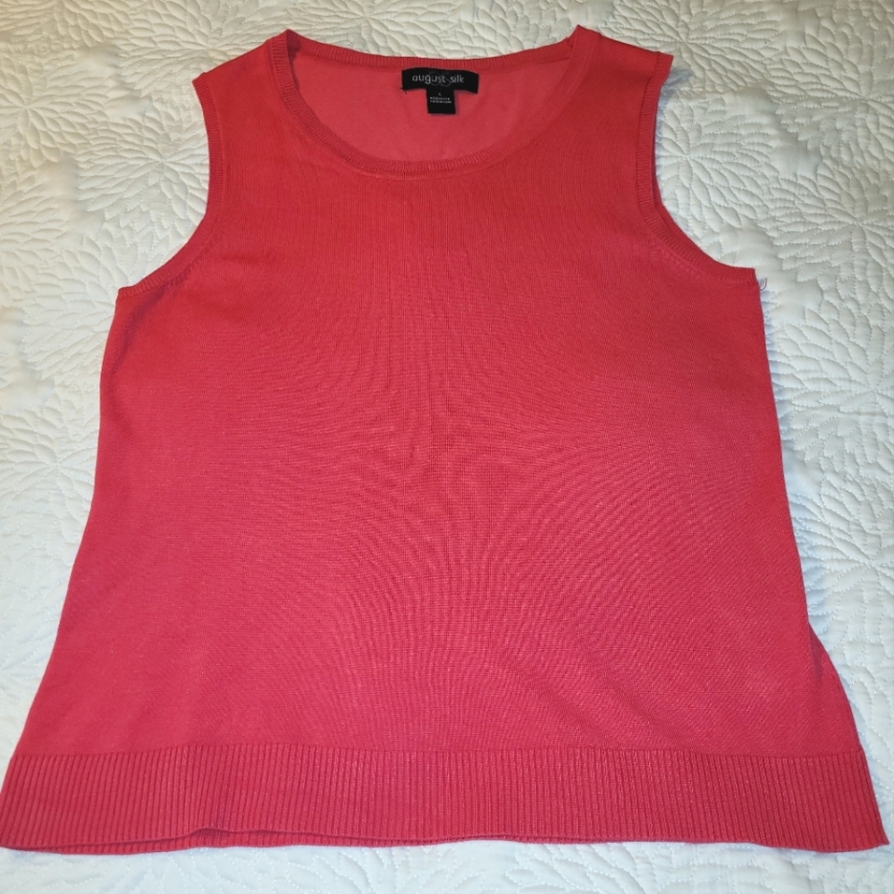❤️ Vintage Sleeveless silk blend top - L